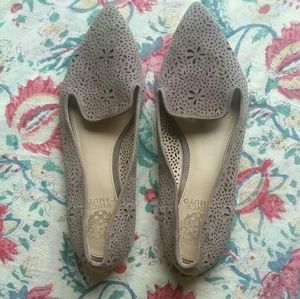 Vince Camuto Estina Cut Out Suede Flats